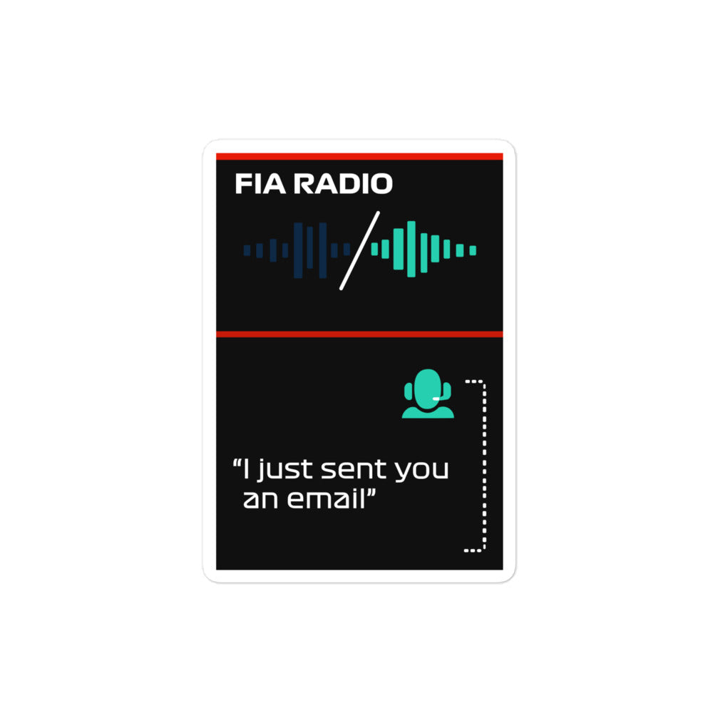Toto Wolff I Just Send You An Email Sticker 4x4
