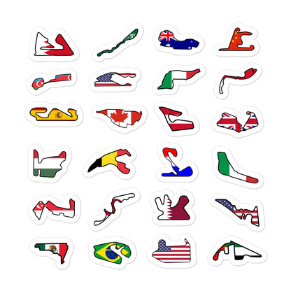 F1 2023 Circuit Stickers