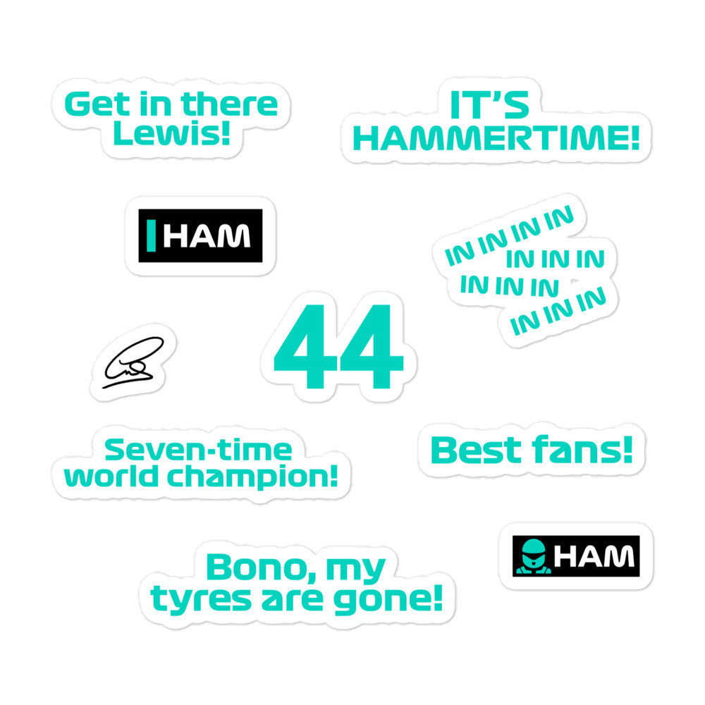 Lewis Hamilton Sticker Pack