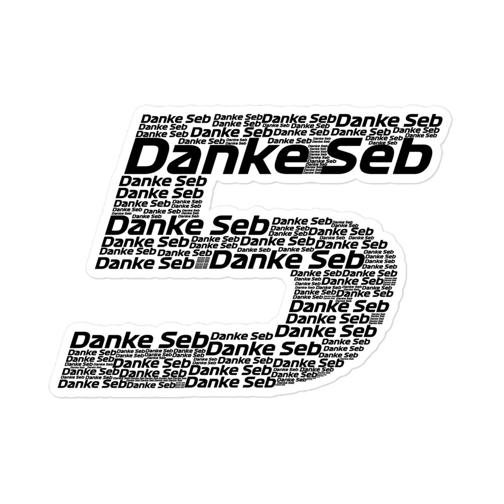 Danke Seb Sticker