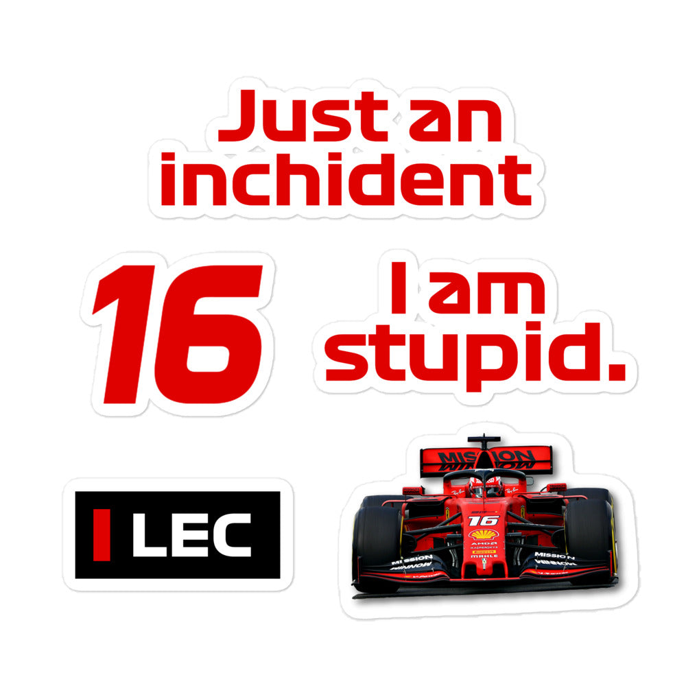 Charles Leclerc Ferrari Sticker Pack 5x5