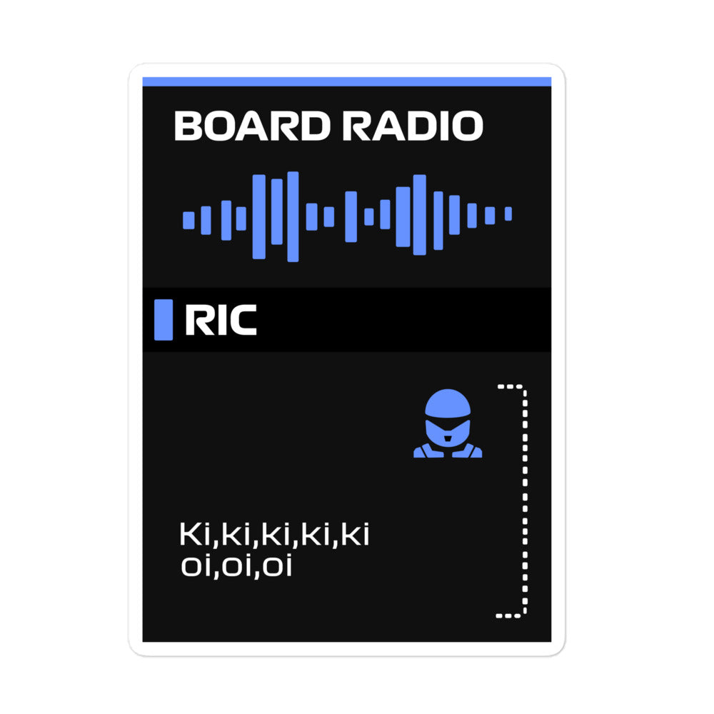Daniel Ricciardo Ki Ki Ki Board Radio Sticker 5x5