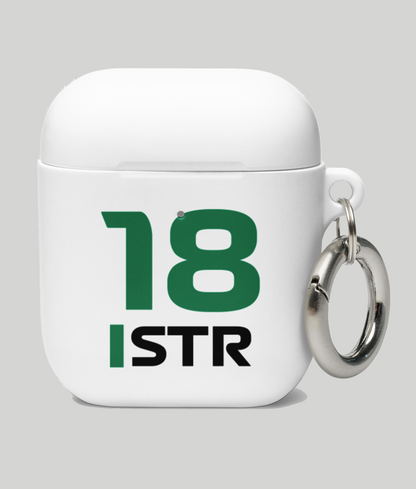 Lance Stroll AirPods Case white