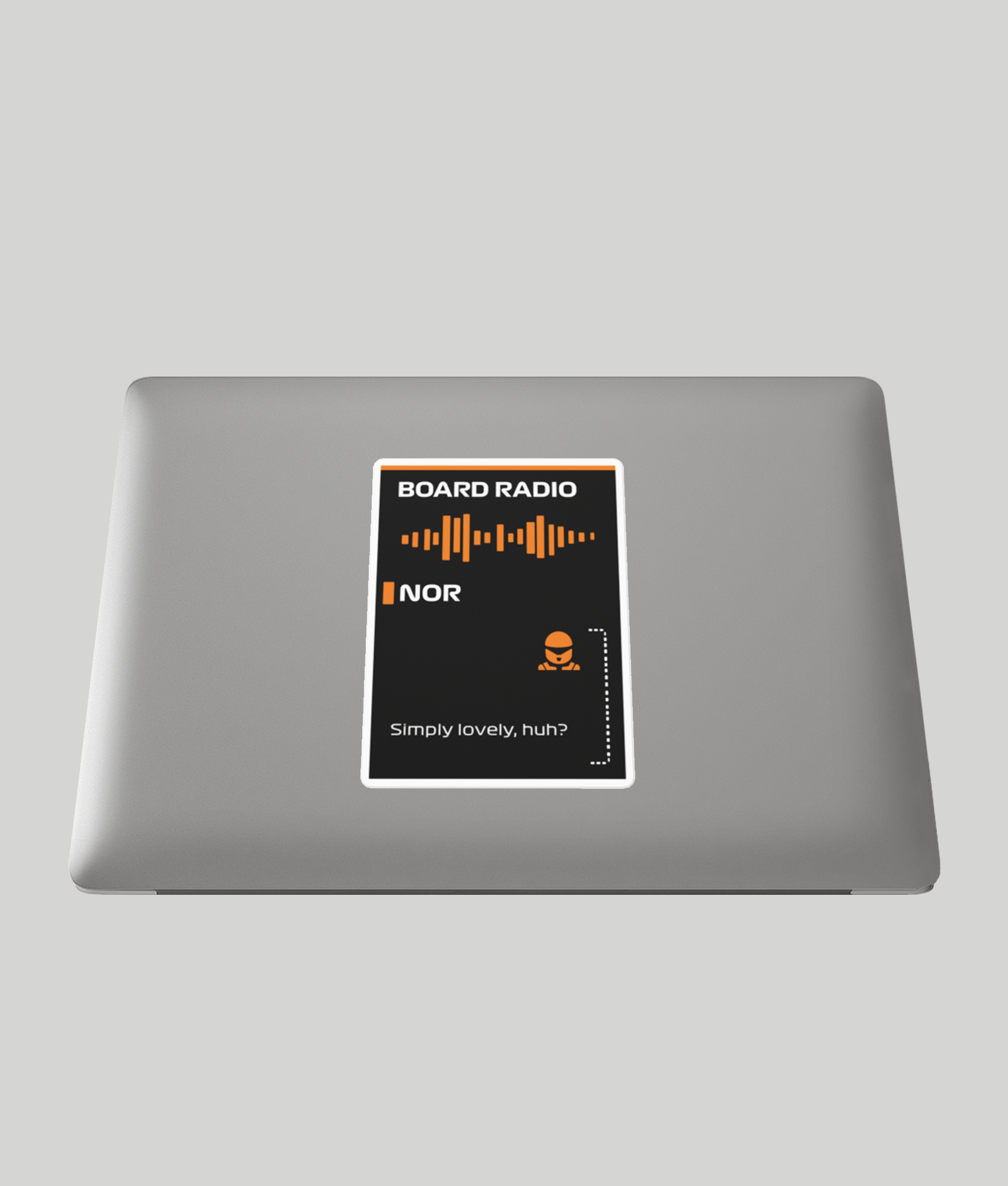 Lando Norris Simply Lovely Board Radio Sticker