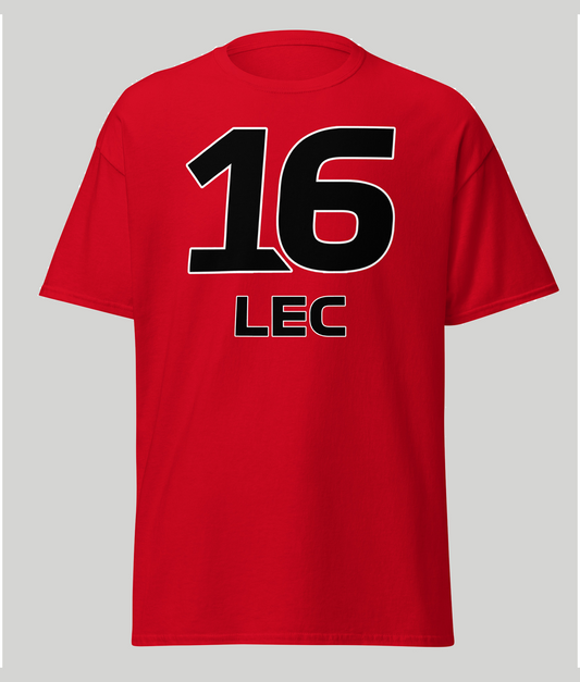 Charles Leclerc 16 Men T-Shirt red