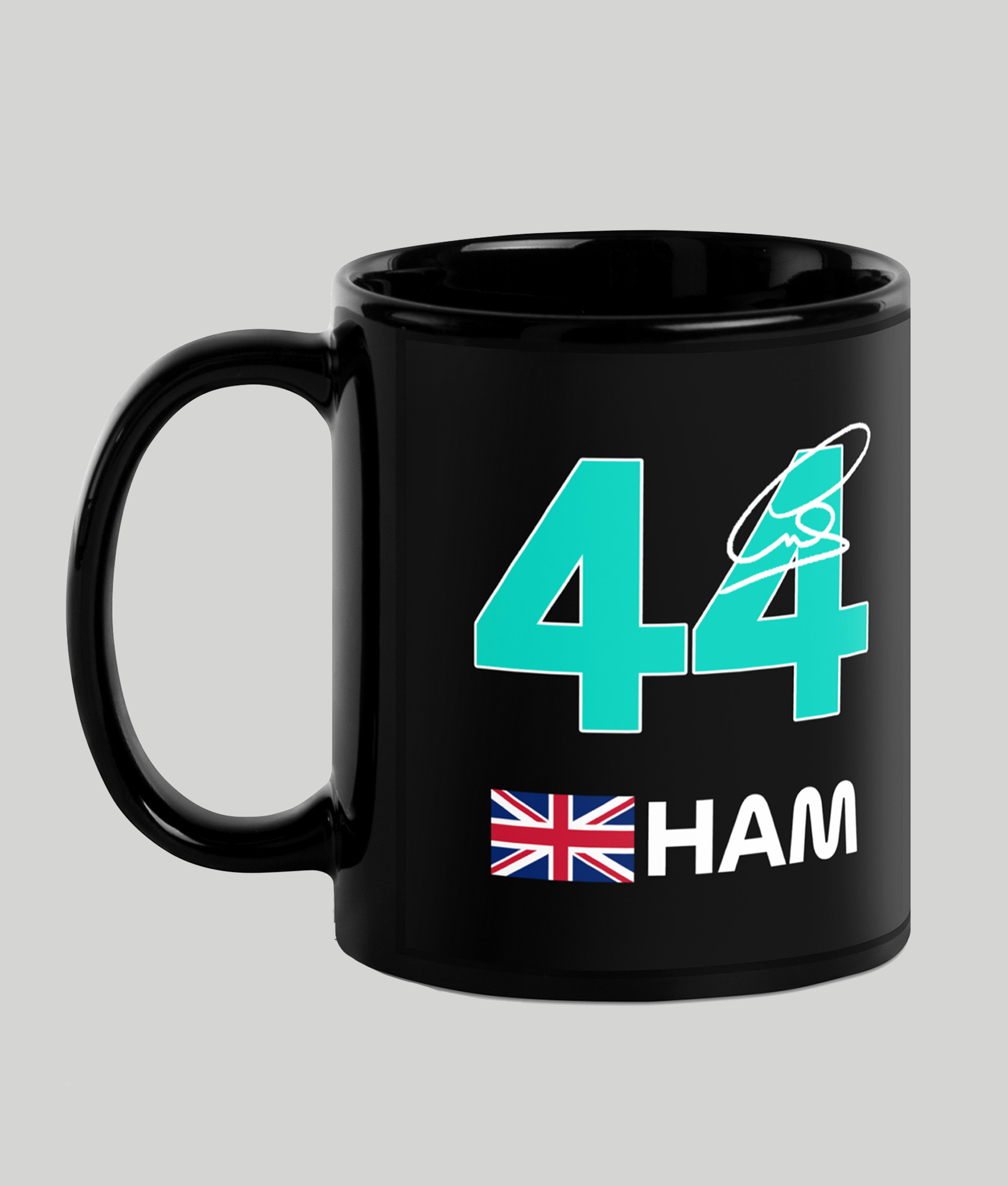 lewis hamilton 44 black mug