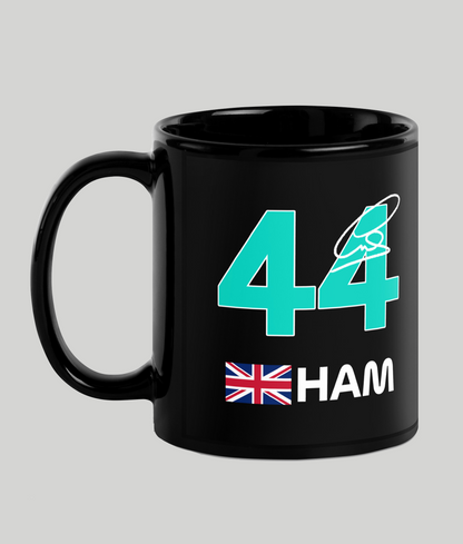 lewis hamilton 44 black mug