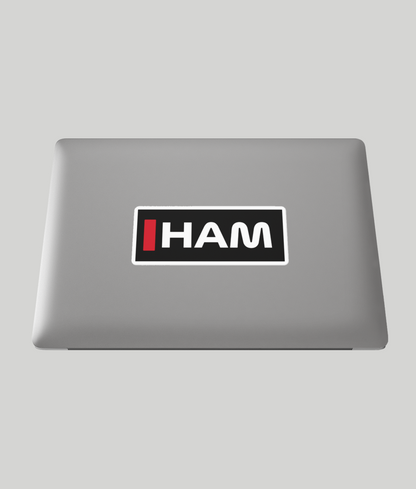 Lewis Hamilton Ferrari Sticker on laptop