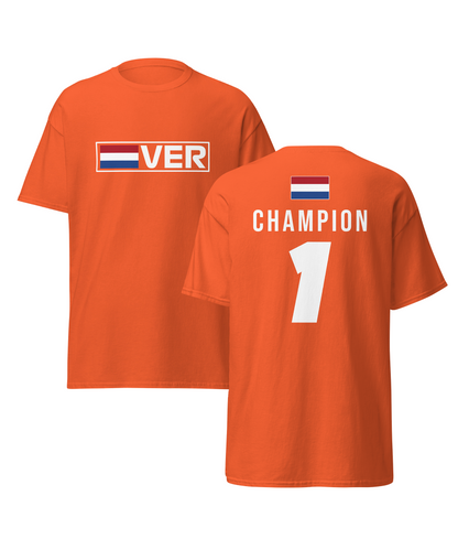 Max Verstappen World Champion Men's T-Shirt Orange