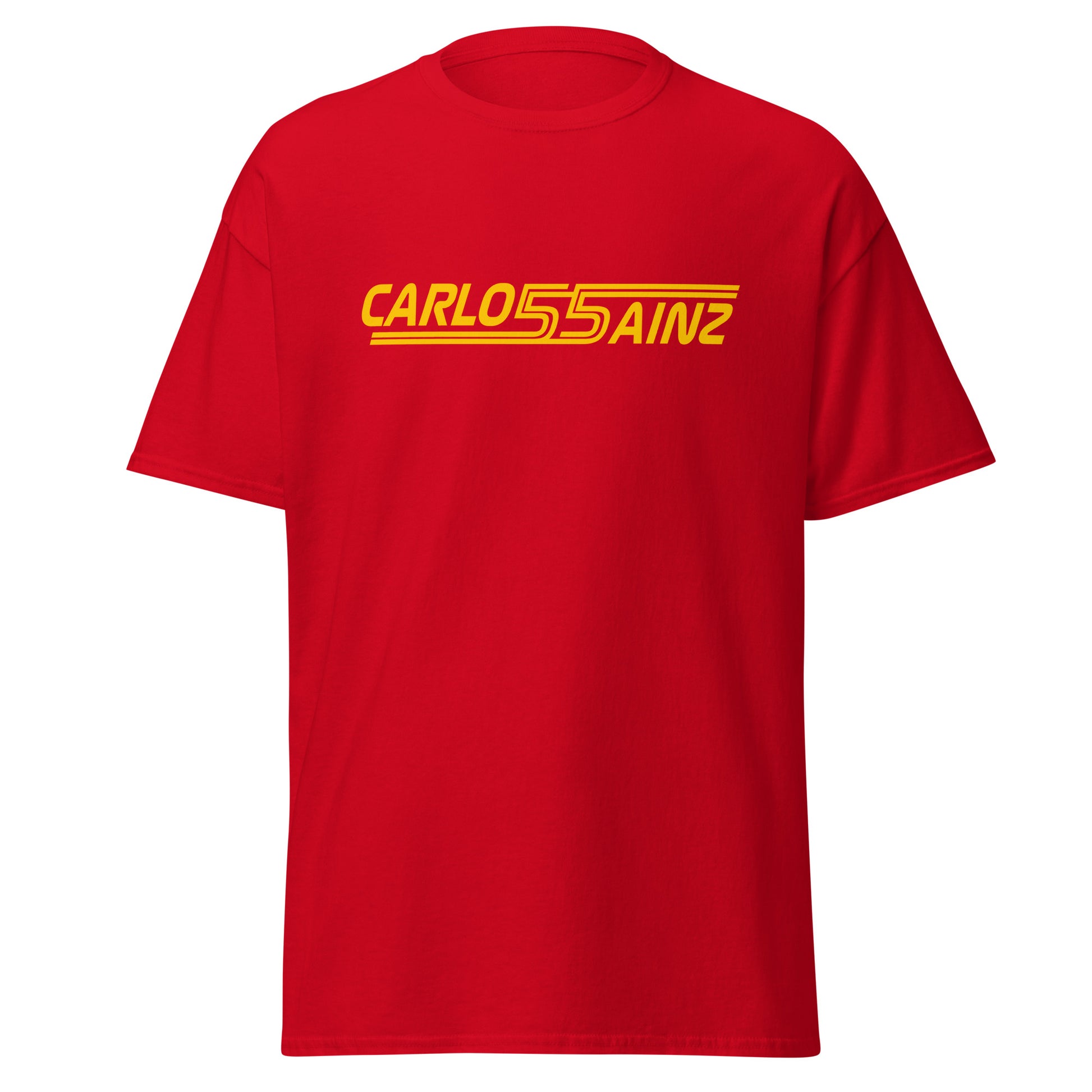 Carlos Sainz 55 Men's T-Shirt red