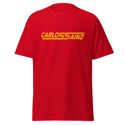 Carlos Sainz 55 Men's T-Shirt red