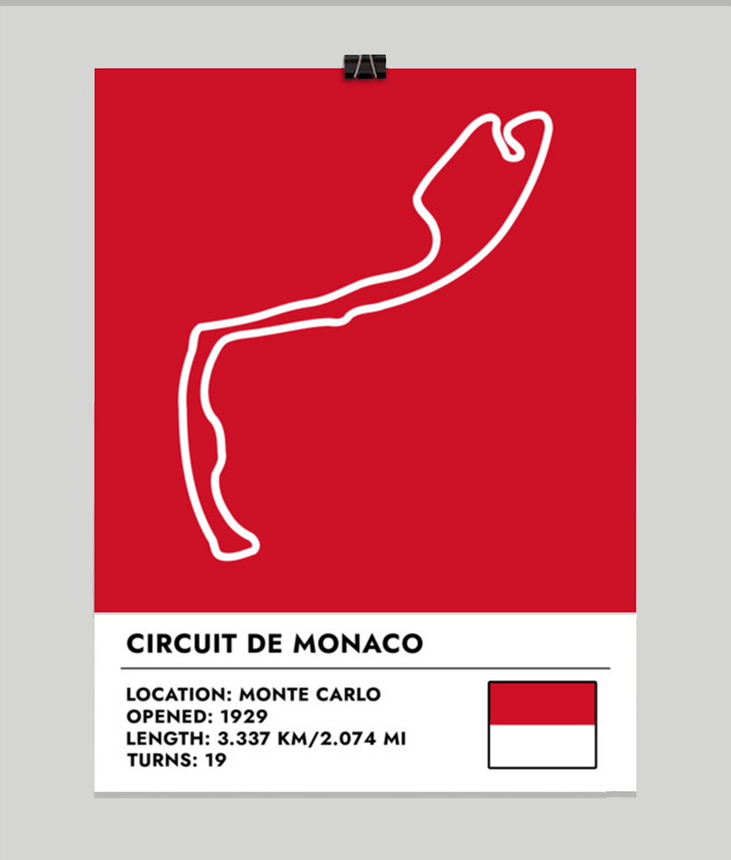 Circuit De Monaco Poster