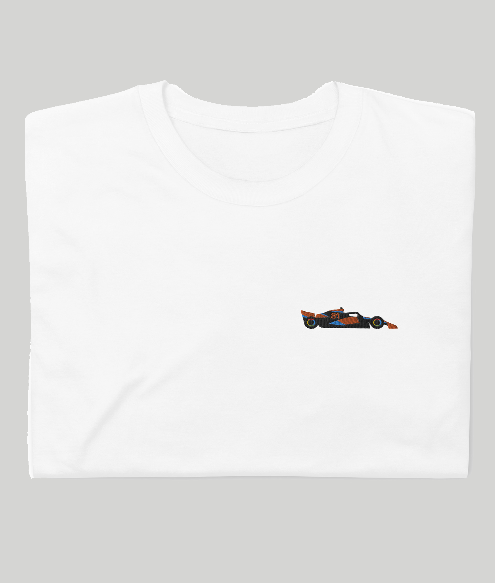 Oscar Piastri Embroidered McLaren Car T-Shirt white