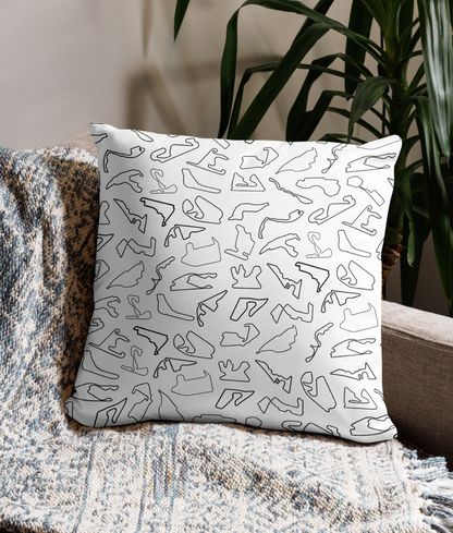 f1 2024 circuits throw pillow