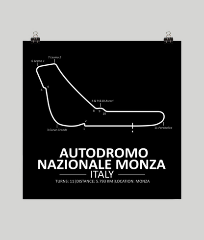 Monza Circuit Poster