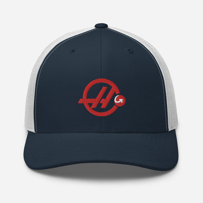 Haas F1 Trucker Cap navy white