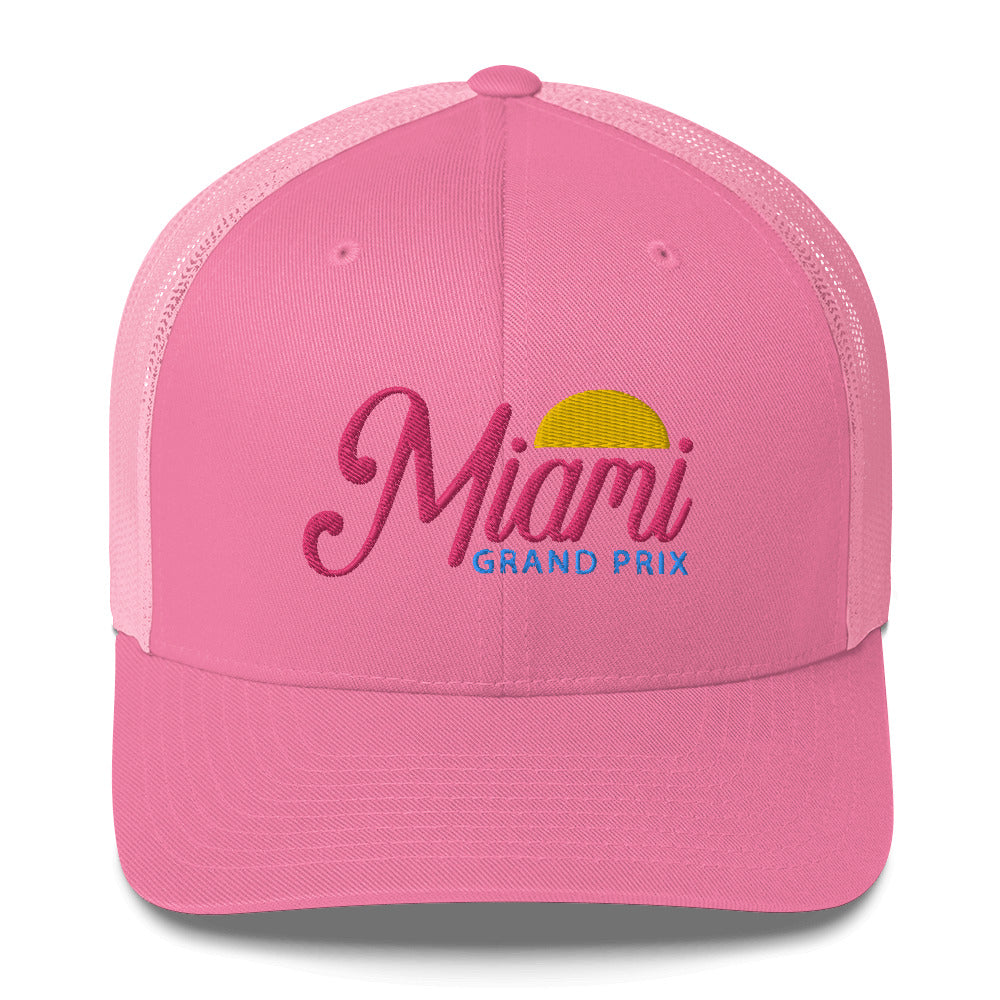 Miami Grand Prix Trucker Hat pink