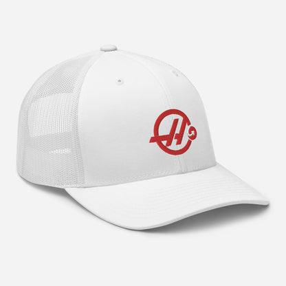 Haas F1 Trucker Cap white right front