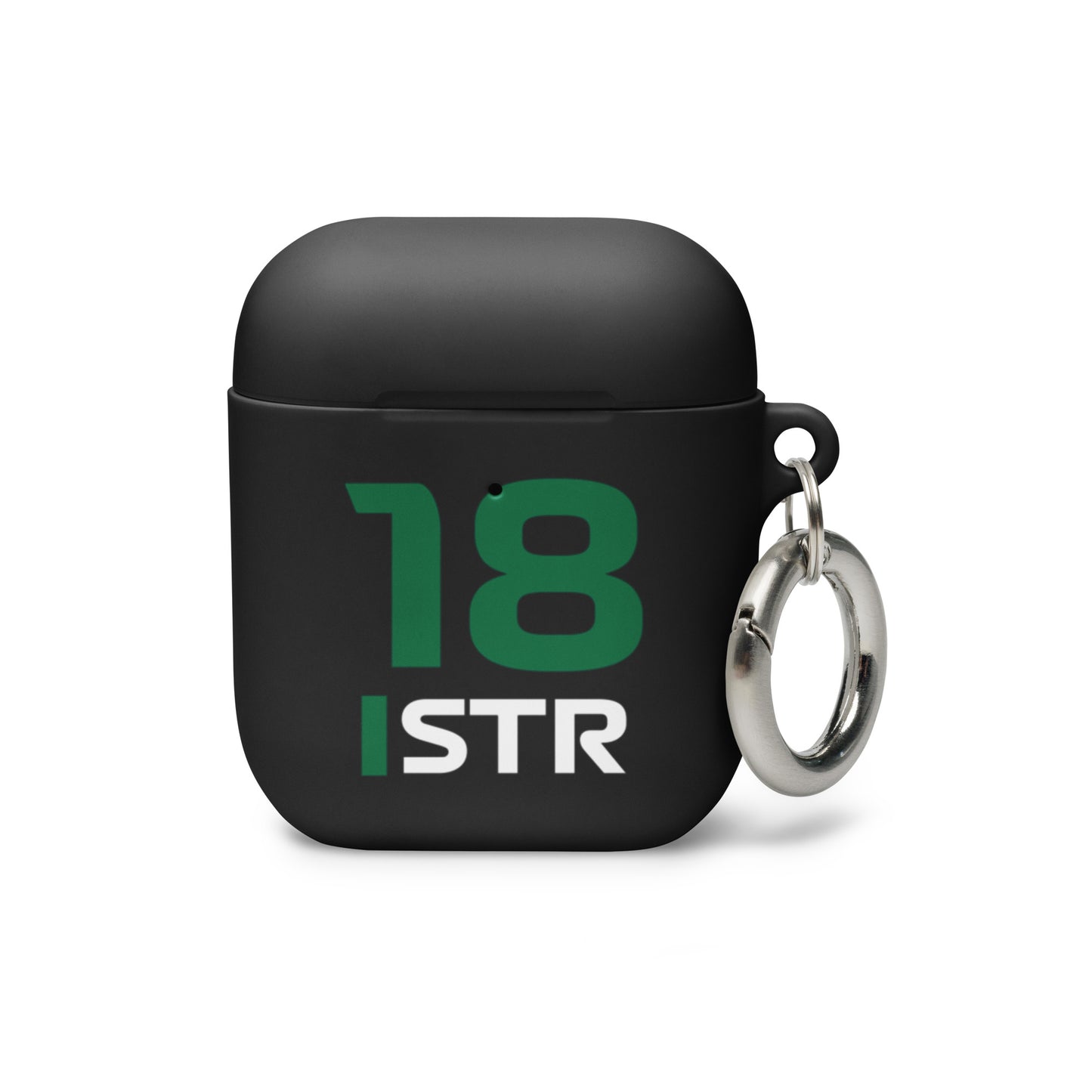 Lance Stroll AirPods Case black