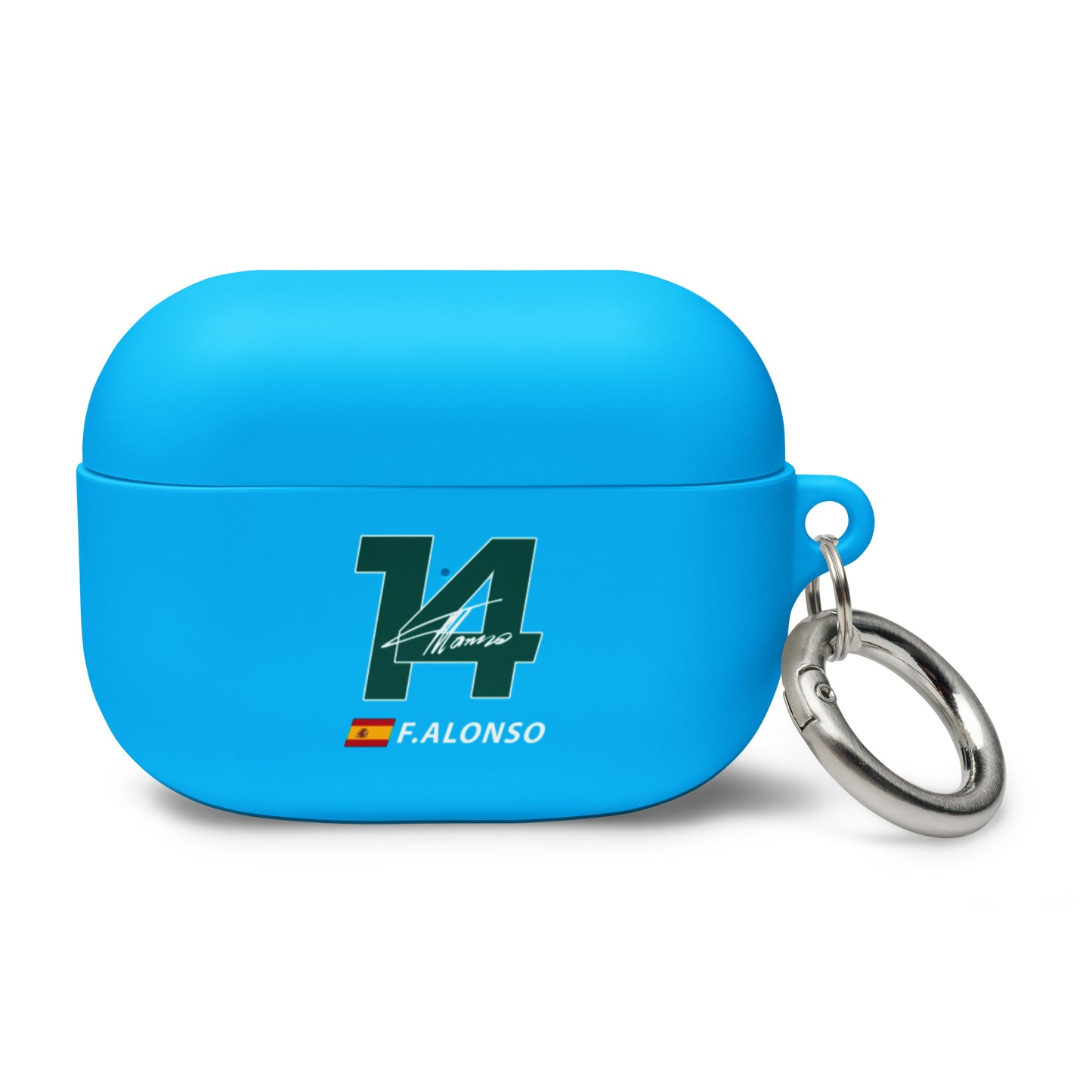 fernando alonso airpods pro case light blue