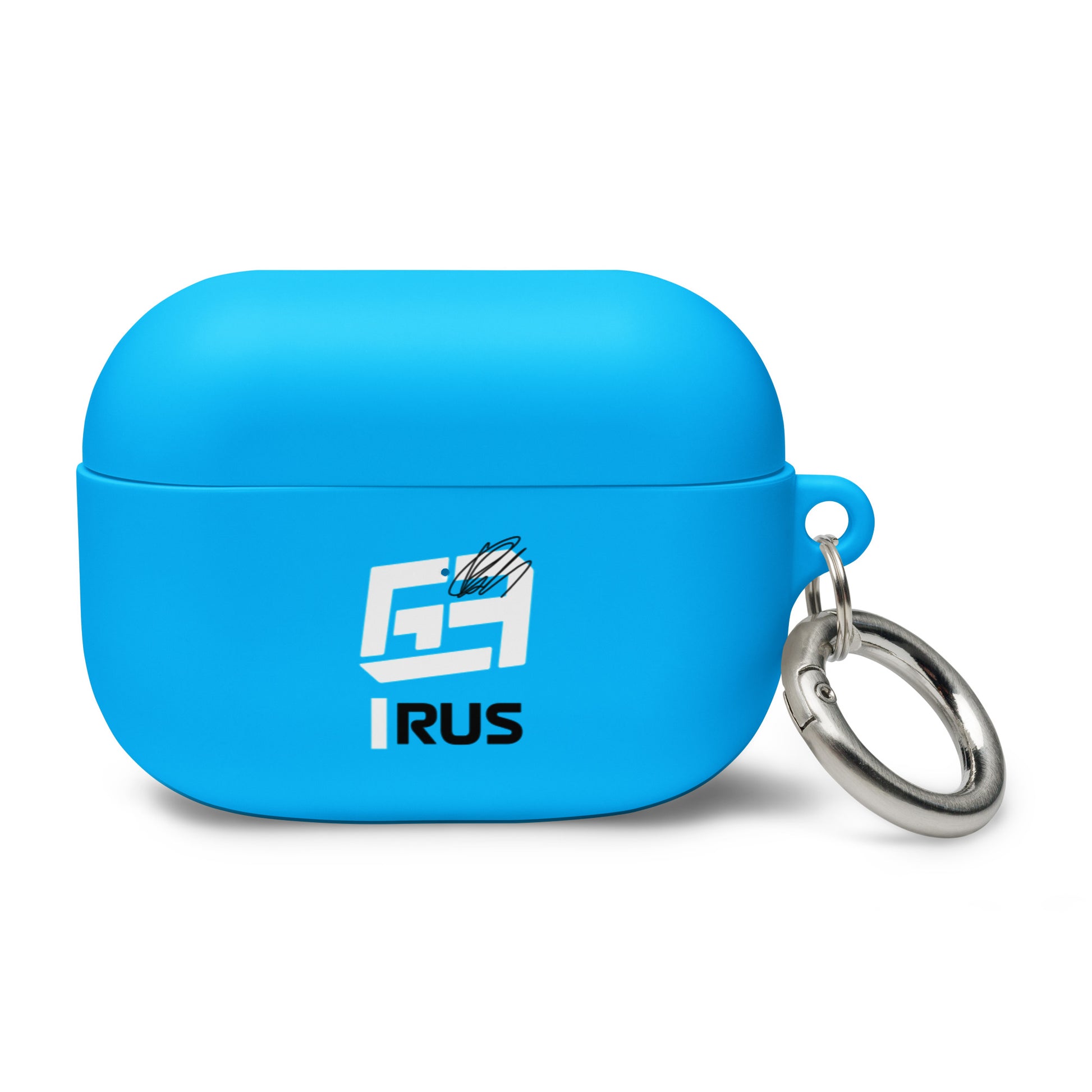 george russell airpods pro case light blue