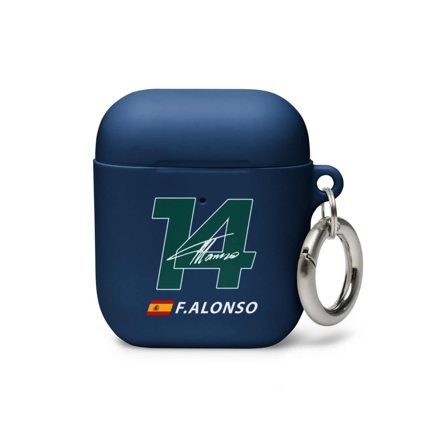 fernando alonso airpods case navy blue