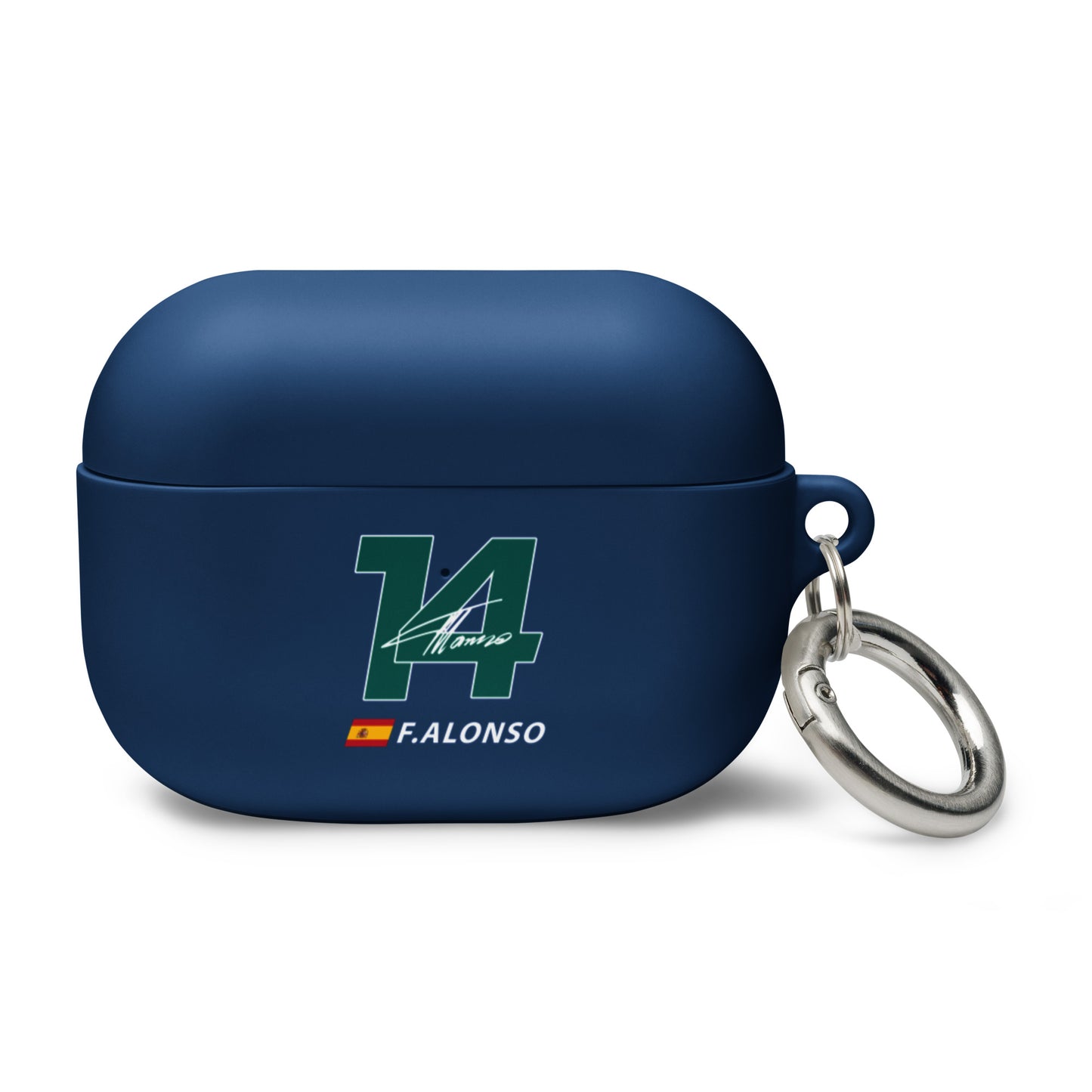 fernando alonso airpods pro case navy blue