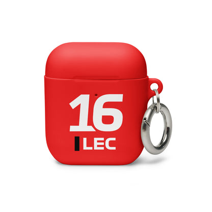 Charles Leclerc AirPods Case red