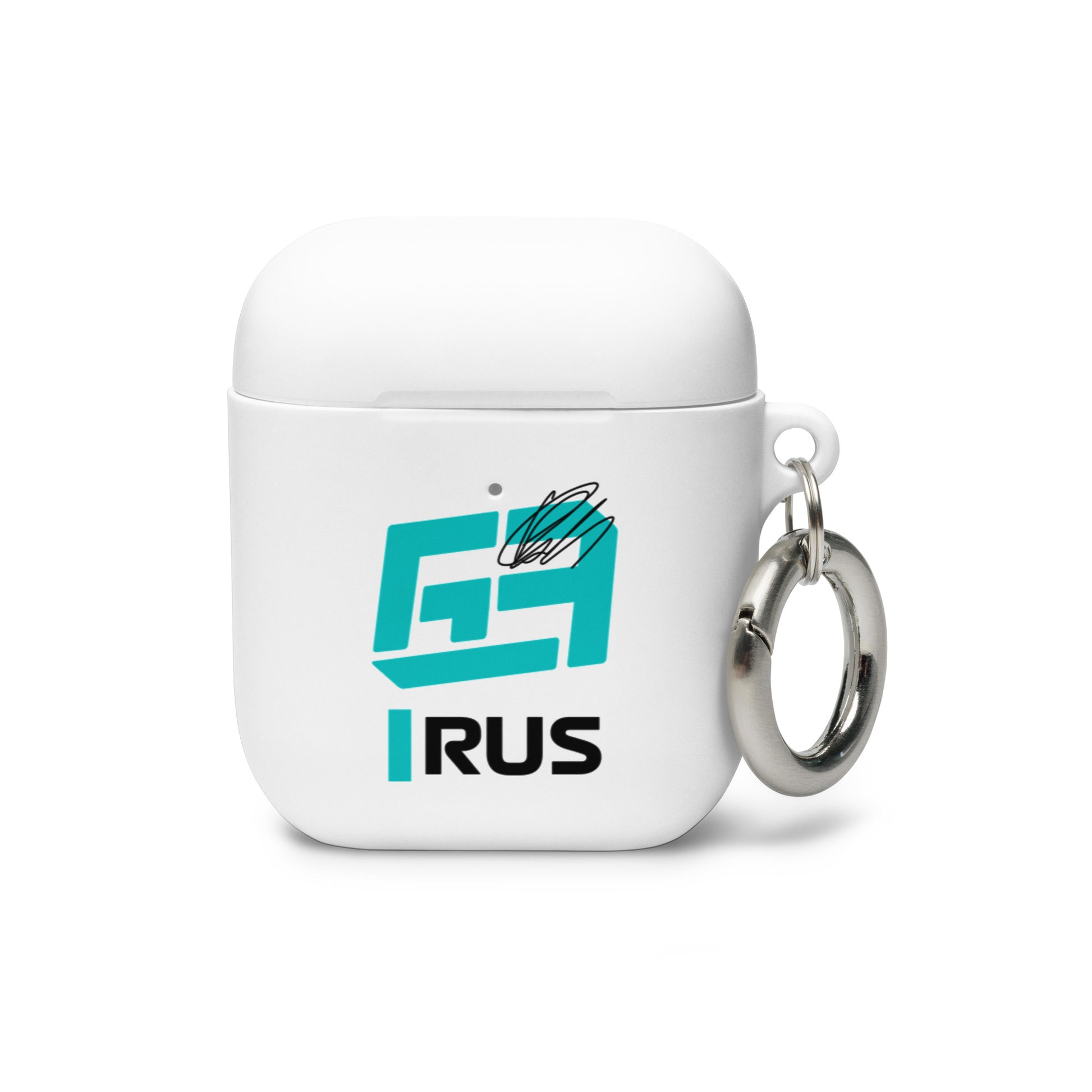 george russell airpods case white