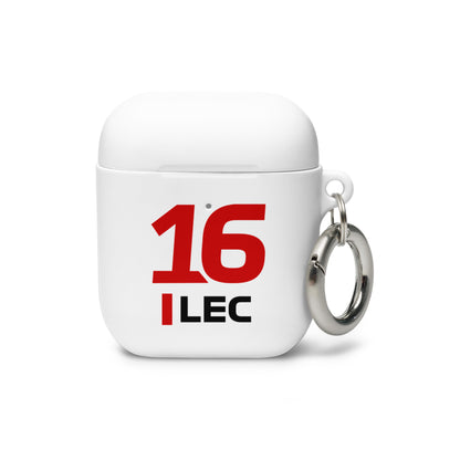 Charles Leclerc AirPods Case white