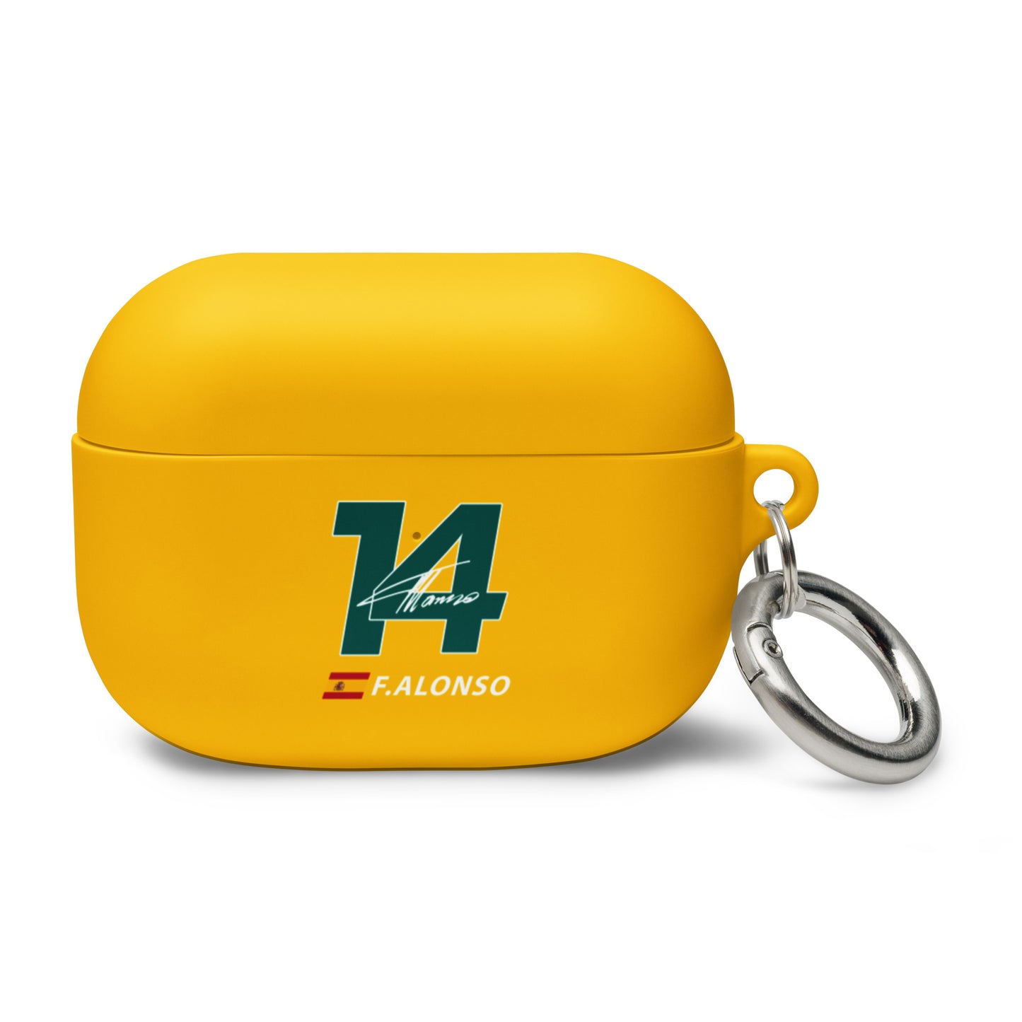 fernando alonso airpods pro case yellow