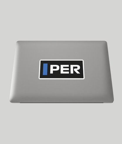 Sergio Perez Per sticker on laptop