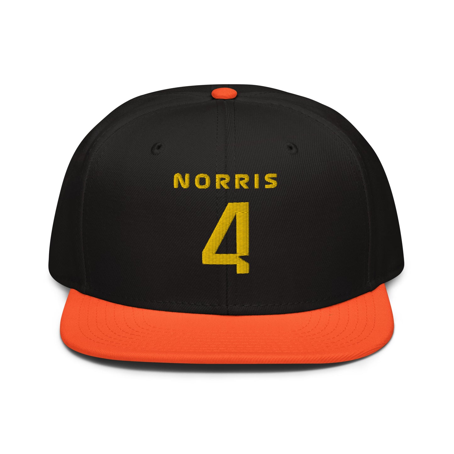 lando norris 4 snapback hat black and gold