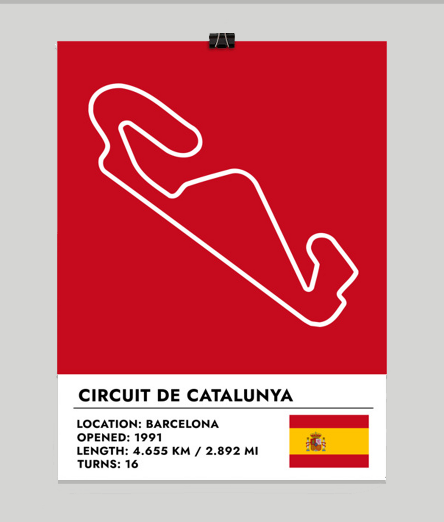 Circuit De Catalunya Poster