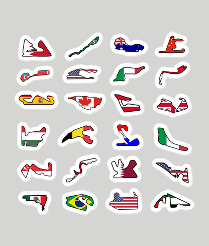 F1 2023 Circuit Stickers