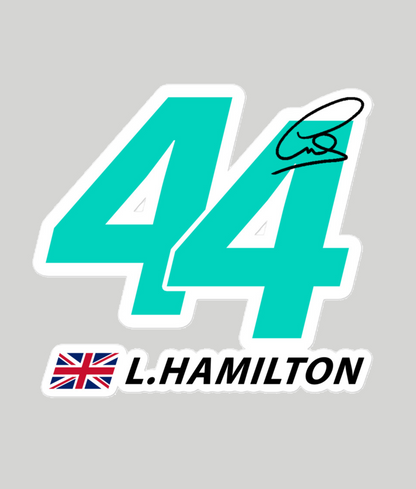 Lewis Hamilton 44 Sticker