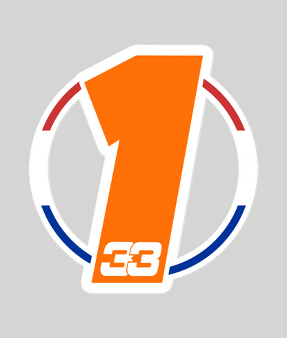 max verstappen 1 dutch sticker