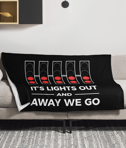 Lights Out And Away We Go Throw Blanket