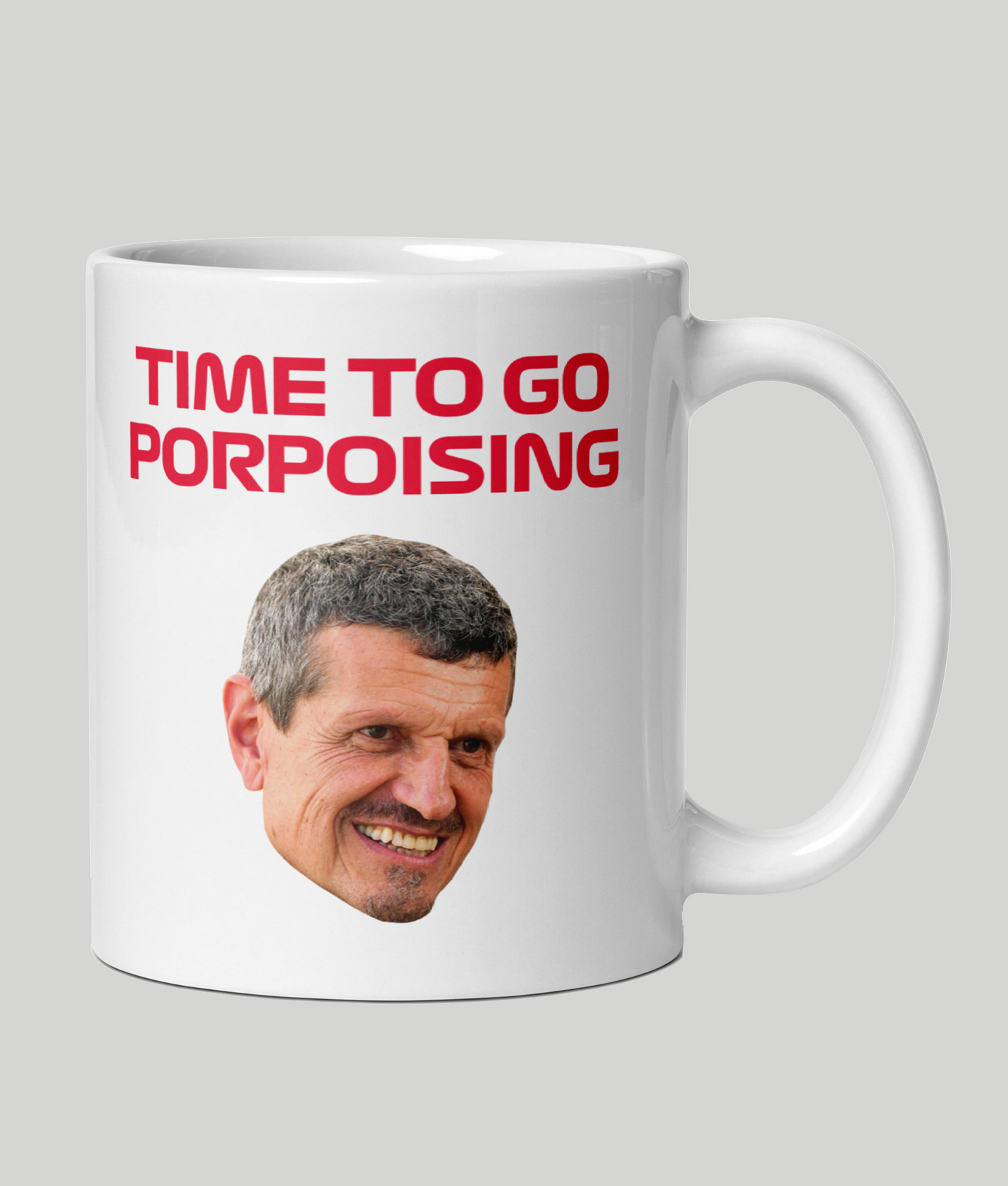 Guenther Steiner Time To Go Porpoising Mug