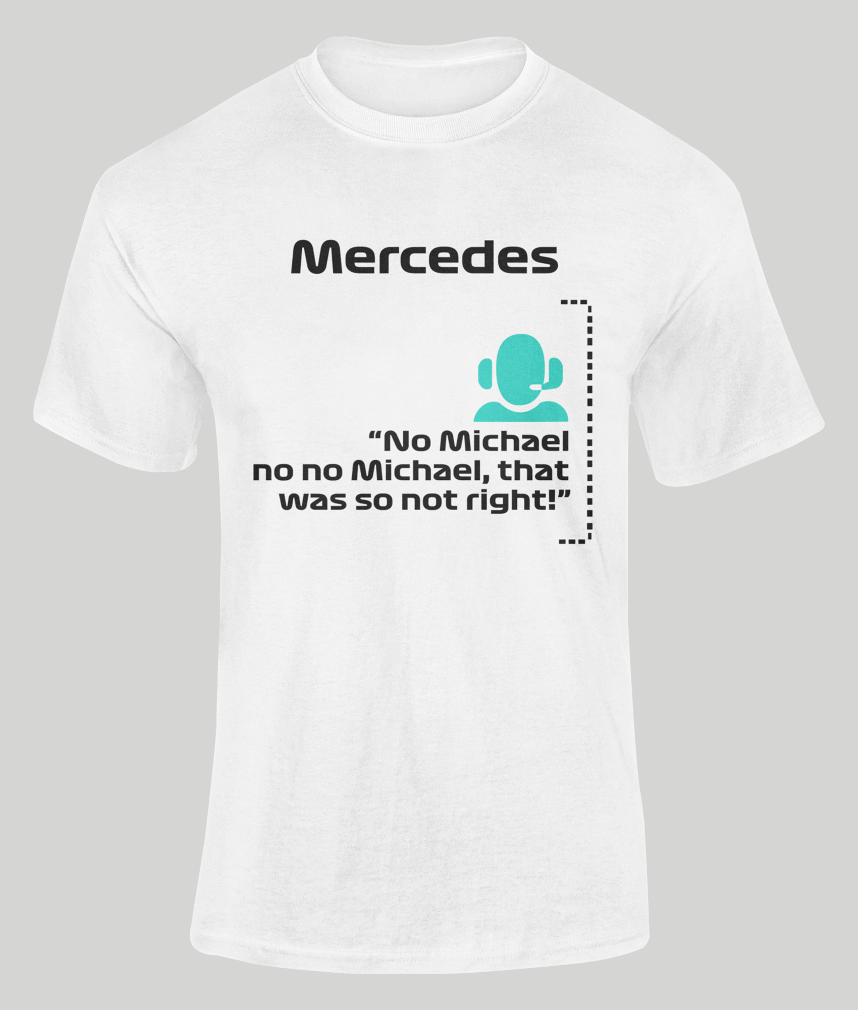 toto wolff no michael no no unisex t-shirt white