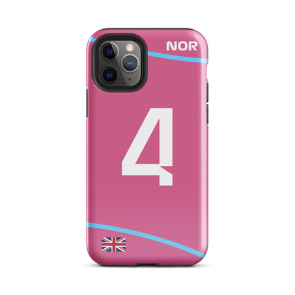 Lando Norris Miami GP Tough iPhone Case 11 pro glossy case