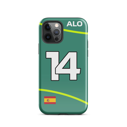 Fernando Alonso Aston Martin Tough iPhone Case 12 pro