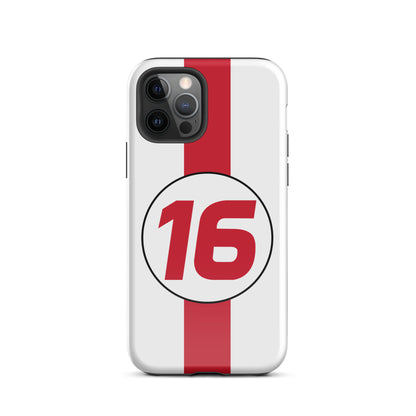 Charles Leclerc Monaco iPhone 12 pro glossy case