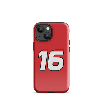 Charles Leclerc 16 Tough iPhone 13 mini case