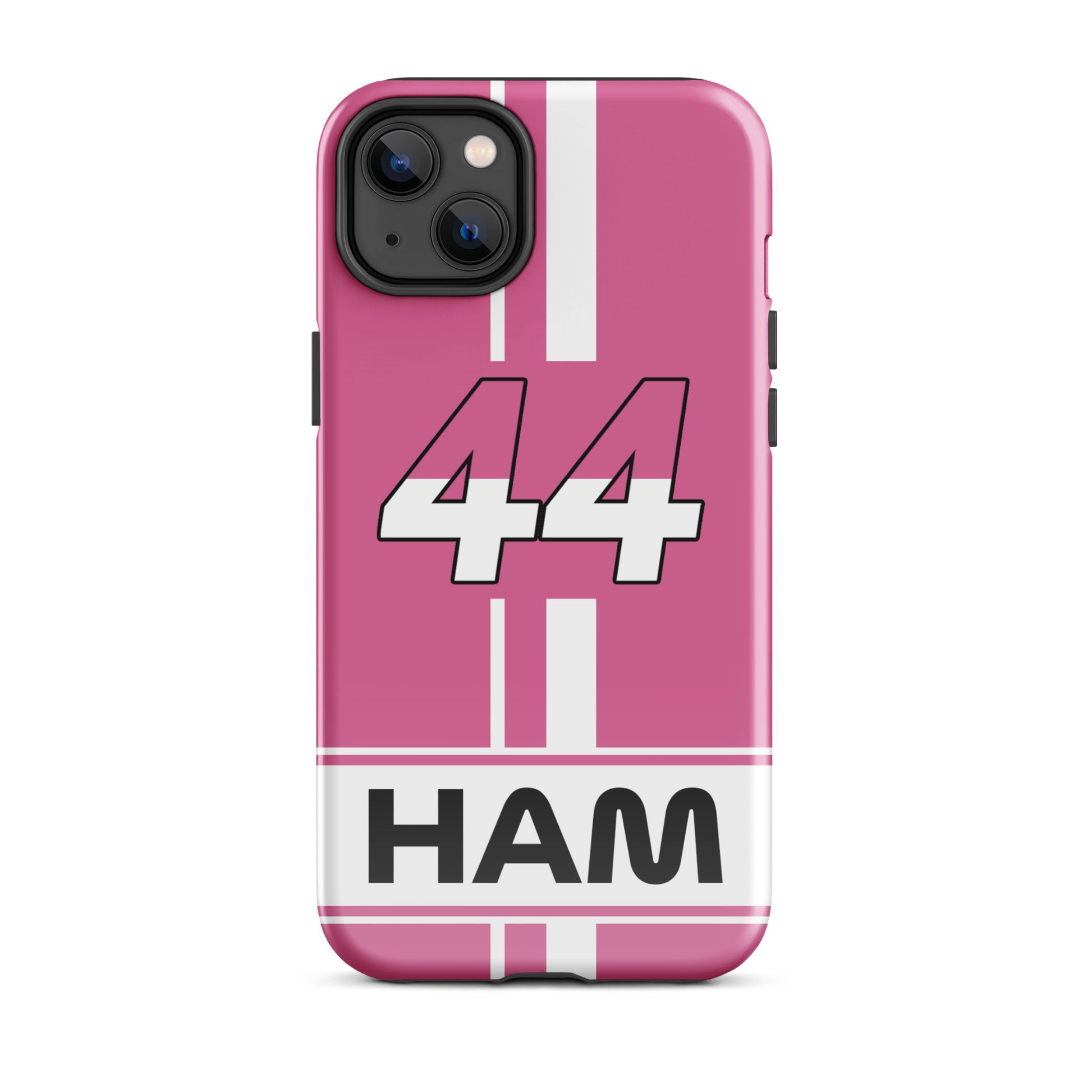 Lewis Hamilton Miami Tough iPhone 14 plus glossy case