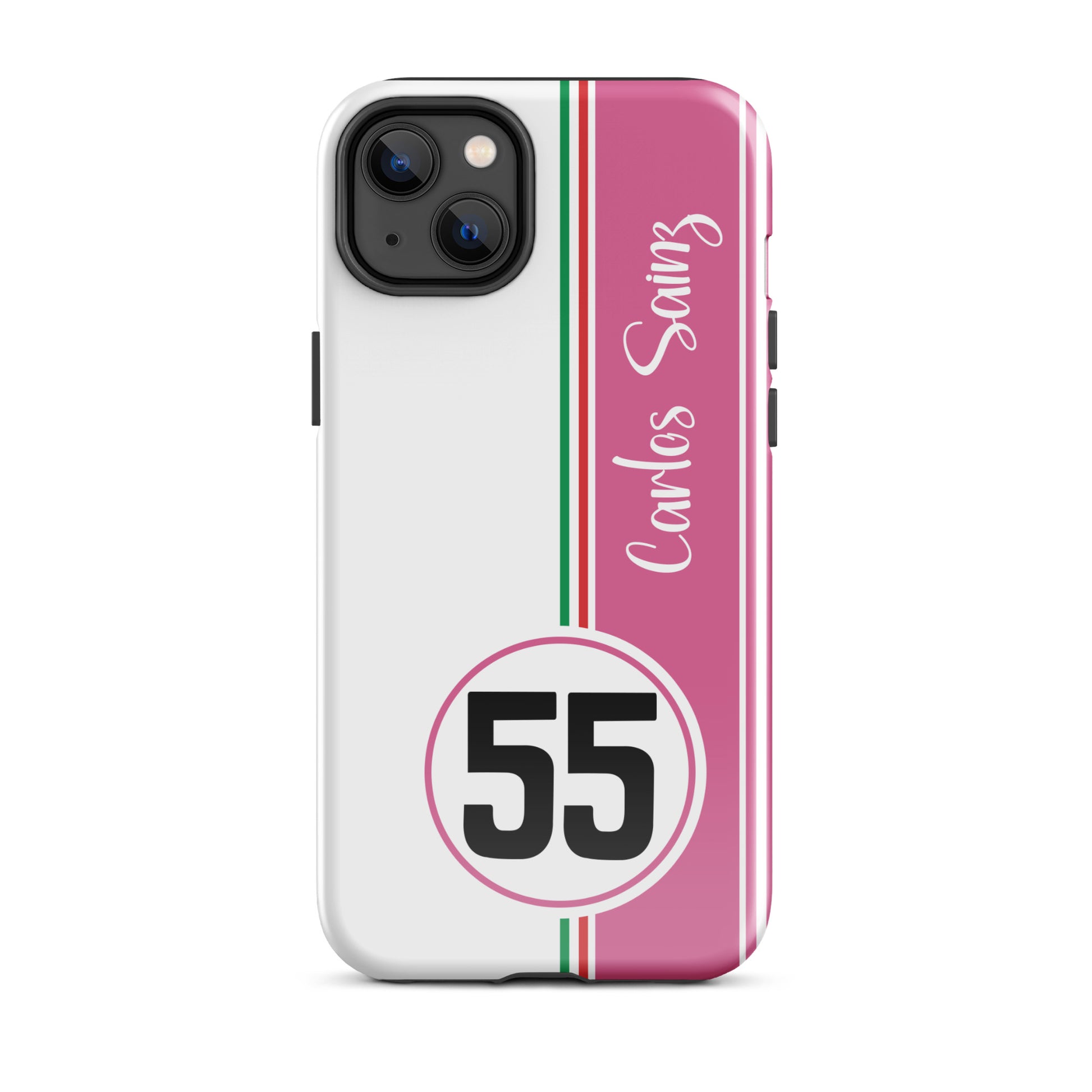 Carlos Sainz Miami Tough iPhone 14 plus glossy case