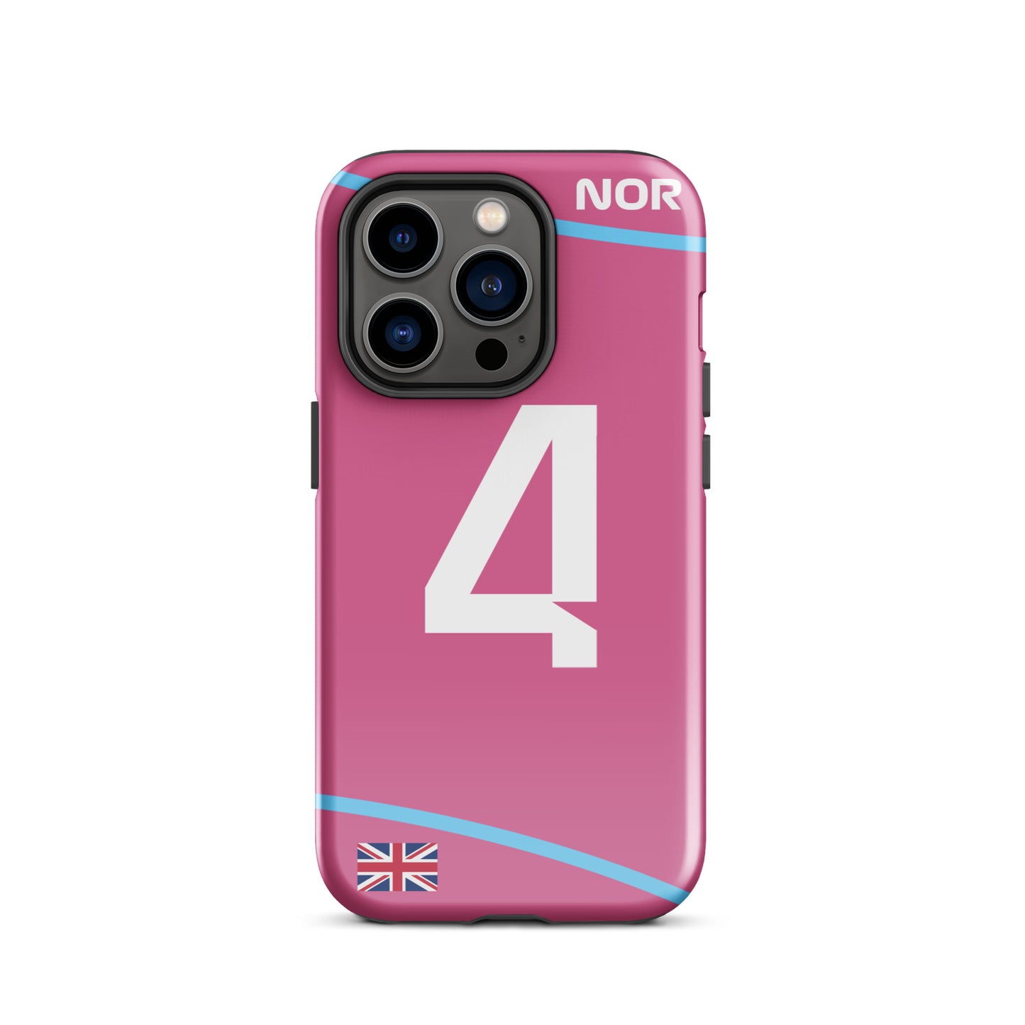 Lando Norris Miami GP Tough iPhone 14 pro glossy case