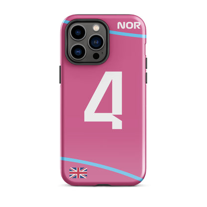 Lando Norris Miami GP Tough iPhone 14 pro max glossy case