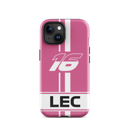 Charles Leclerc Miami GP Though iPhone 15 glossy case