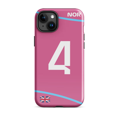 Lando Norris Miami GP Tough iPhone 15 plus glossy case